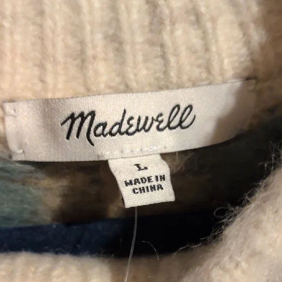 Madewell Multicolor Patterned Women's Sweater - Picture 2 of 8